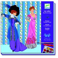 Djeco Dresses Throught The Ages Felt tips kit