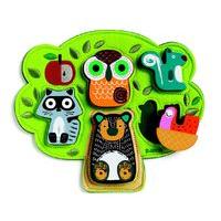 Djeco Oski wooden relief puzzle