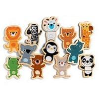 Djeco Wooden Jungle Animal Magnets
