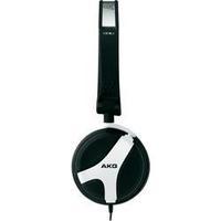 DJ Mono headset AKG Harman K 518 DJ WHT On-ear Tiltable ear pads Rubber black
