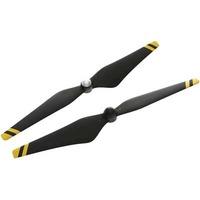 DJI Self-Tightening Propellers for Phantom 3 - Carbon Fibre with Yellow Stripes