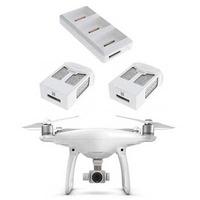dji phantom 4 quadcopter drone with two extra batteries and charging h ...
