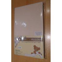 DK Glove Organic Fitted Cotton Sheet for Cot Bed/Boori 132x77-Ecru Cream