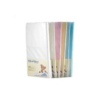 DK Glove Fitted Cotton Sheet for Large Pram/Crib 94x40-(5 Colours)