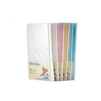 dk glove fitted cotton sheet for large cot 127x63 5 colours