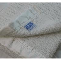 DK Glovesheet 100% Cotton Cellular Blanket for Cot 150x110-(2 Colours)