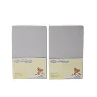 dk glovesheets two fitted 83 x 50cm crib sheets 100 combed jersey cott ...