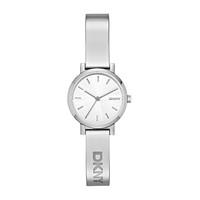 dkny soho ladies silver dial stainless steel bracelet watch