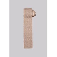 dkny gold knitted silk skinny tie