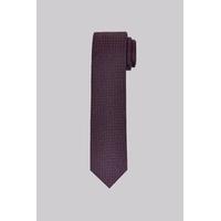 DKNY Purple Geometric Check Skinny Tie