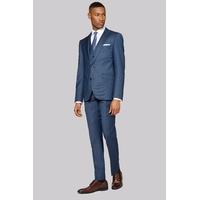 DKNY Slim Fit Blue Sharkskin Jacket