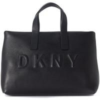 dkny handbag in black leather womens shoulder bag in black