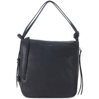 dkny handbag made of black leather womens shoulder bag in black