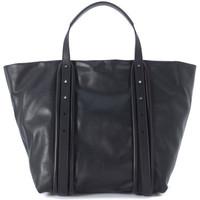 dkny bag tote large made of black leather womens handbags in black