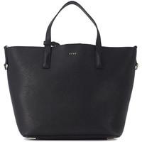 dkny shopper bryant park in black saffiano leather womens shoulder bag ...