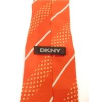 DKNY Red Designer Silk Tie