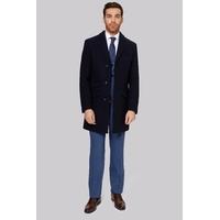 dkny slim fit navy twill coat