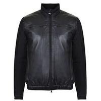 DKNY Leather Panel Jacket