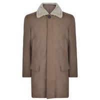 DKNY Shearling Lined Mac Coat