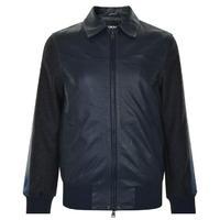 DKNY Sleeve Leather Jacket