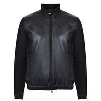 DKNY Leather Panel Jacket