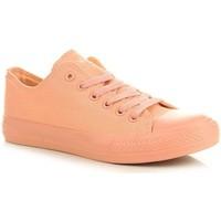 Dk Ró?owe Sznurowane Pó?trampki women\'s Shoes (Trainers) in pink