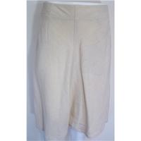 DKNY Size 6 Beige Linen Skirt