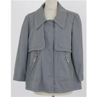 dkny jeans size xl grey trench style short jacket