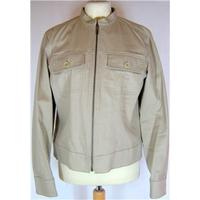 DKNY bomber jacket in stone, size 6-8