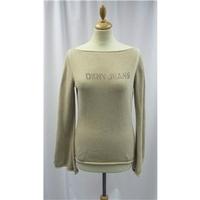 dkny size medium beige jumper