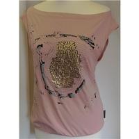 dkny t shirt size small salmon pink