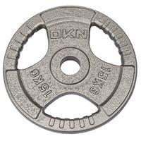 DKN Tri Grip Cast Iron Olympic Weight Plates - 15kg