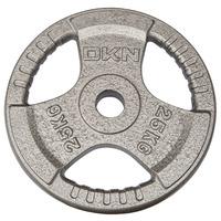 DKN Tri Grip Cast Iron Olympic Weight Plates - 25kg