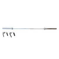 dkn 7ft olympic chrome barbell bar with collars