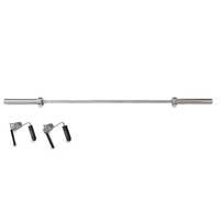 dkn 6ft olympic chrome barbell bar with collars