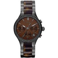 dkny watch glitz tortoise ladies d