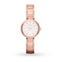 DKNY Ladies Rose Gold Steel Bracelet Watch NY2400