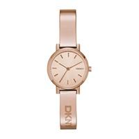 dkny soho ladies rose gold plated bracelet watch