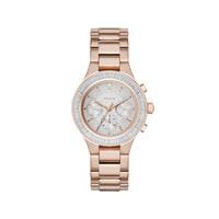 DKNY Chambers ladies\' chronograph rose gold-tone bracelet watch