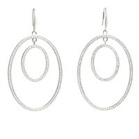 dkny cubic zirconia set double open oval drop earrings nj1895040