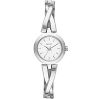 DKNY Ladies Stainless Steel Half Bangle Cross Over Watch NY2169