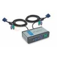 dlink 2 port kvm switch with built in cables desktop