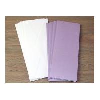 DL Pearlised Blank Cards & Envelopes Lavender Pearl