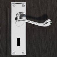 DL54 Victorian Scroll Suite Lever Lock Door Handles