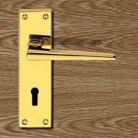DL75 Victorian Contemporary Lever Lock Door Handles