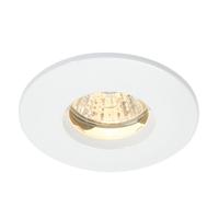 DL805W Storm Bathroom Gloss White Recessed Downlight