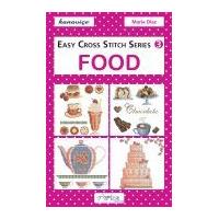 dmc food easy cross stitch pattern book