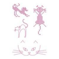 DMC Custom By Me Embroidery Transfer Magic Sheet Cats