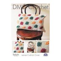 DMC Home Leaves Cushion Cover Crochet Pattern 4 Ply