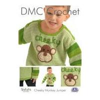 DMC Boys Cheeky Monkey Jumper Crochet Pattern 4 Ply